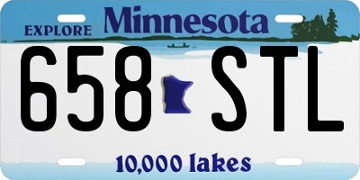 MN license plate 658STL