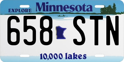 MN license plate 658STN