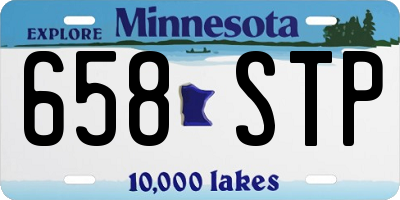 MN license plate 658STP