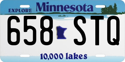 MN license plate 658STQ