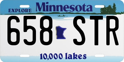 MN license plate 658STR