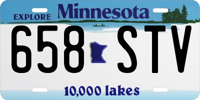 MN license plate 658STV