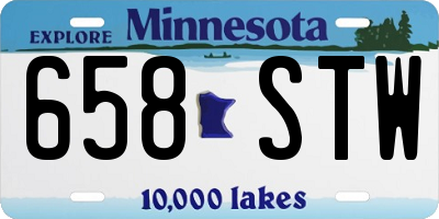 MN license plate 658STW