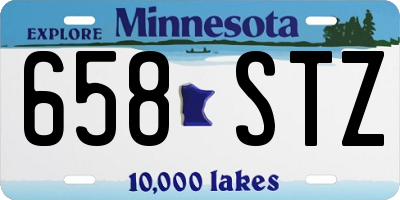 MN license plate 658STZ