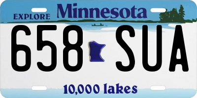 MN license plate 658SUA