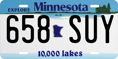 MN license plate 658SUY