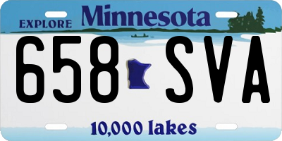MN license plate 658SVA