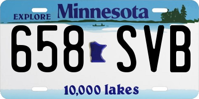 MN license plate 658SVB