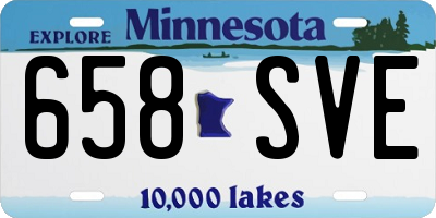 MN license plate 658SVE