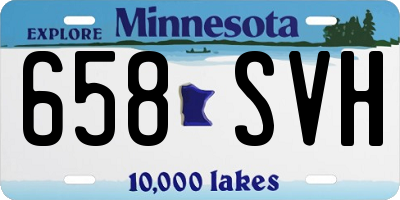 MN license plate 658SVH