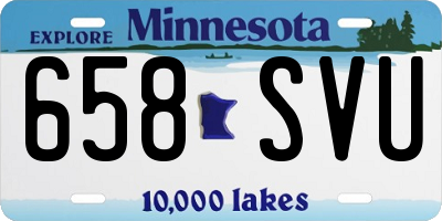MN license plate 658SVU