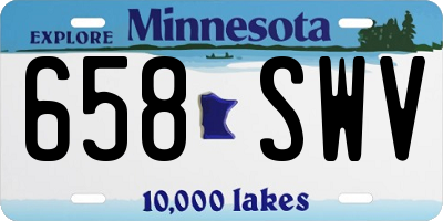 MN license plate 658SWV