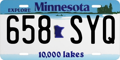 MN license plate 658SYQ
