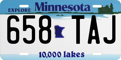 MN license plate 658TAJ