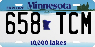 MN license plate 658TCM