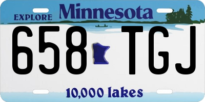 MN license plate 658TGJ