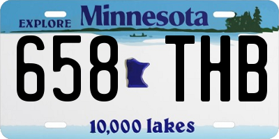 MN license plate 658THB
