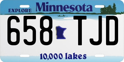 MN license plate 658TJD