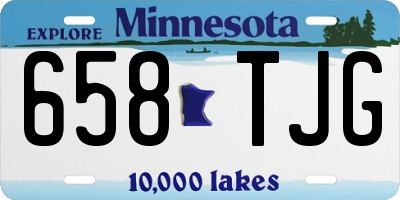 MN license plate 658TJG