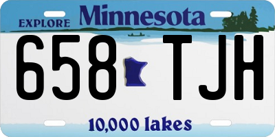 MN license plate 658TJH