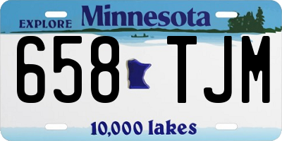 MN license plate 658TJM