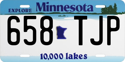 MN license plate 658TJP