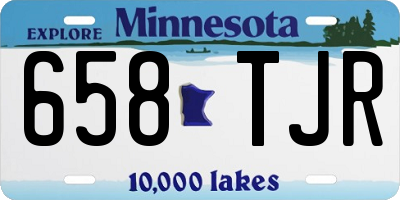 MN license plate 658TJR