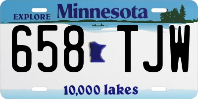 MN license plate 658TJW