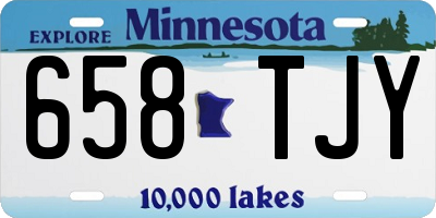 MN license plate 658TJY