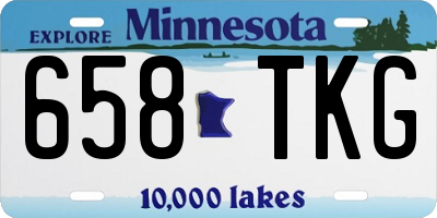 MN license plate 658TKG
