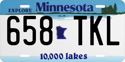 MN license plate 658TKL