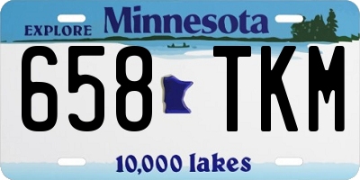 MN license plate 658TKM