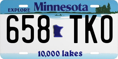MN license plate 658TKO
