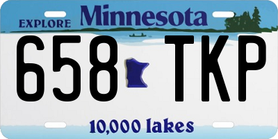 MN license plate 658TKP