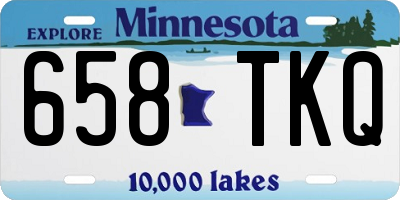 MN license plate 658TKQ