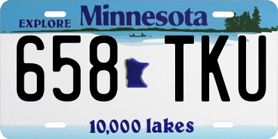 MN license plate 658TKU