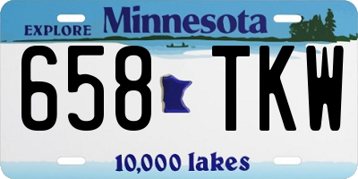 MN license plate 658TKW