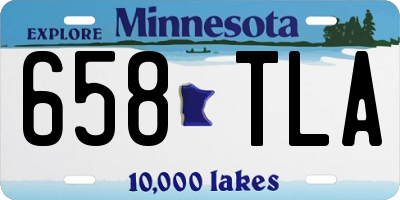MN license plate 658TLA