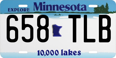 MN license plate 658TLB