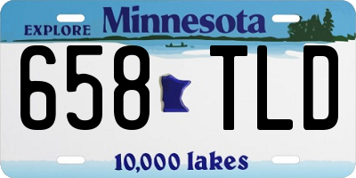 MN license plate 658TLD