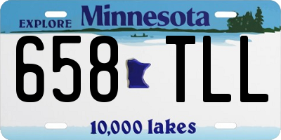MN license plate 658TLL