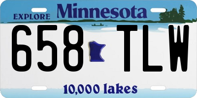 MN license plate 658TLW