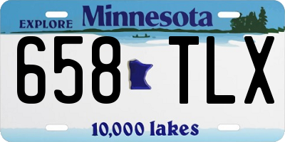 MN license plate 658TLX