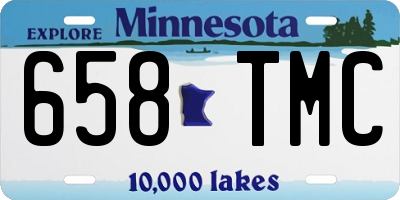 MN license plate 658TMC