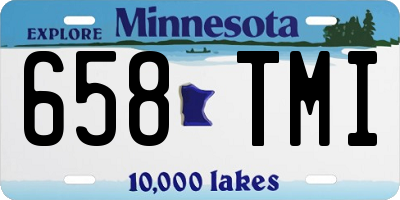 MN license plate 658TMI