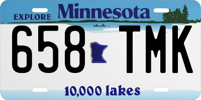 MN license plate 658TMK