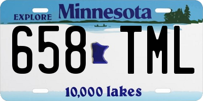 MN license plate 658TML
