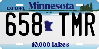 MN license plate 658TMR