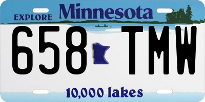 MN license plate 658TMW
