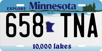 MN license plate 658TNA
